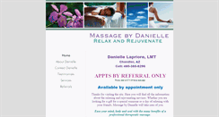 Desktop Screenshot of massagebydanielle.com